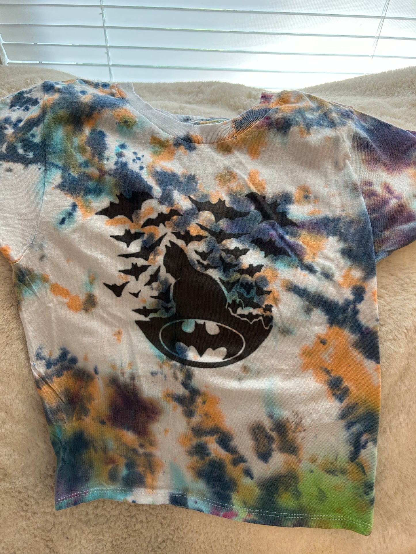 Tye Dye Batman Kids Shirt