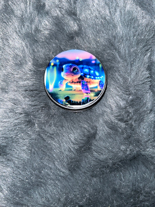 Neon Turtle Pop Socket