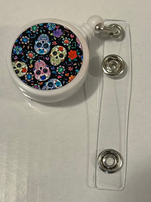 Sugar Skull Badge Reel